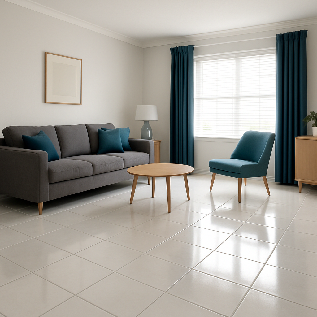 Professional Professional cleaning service photograph for article: The Importance of NDIS Cleaning Services for Your Home. Modern clean space, no people. CRITICAL: zero text anywhere — no words, letters, numbers, signs, labels, caution signs, wet floor signs, product text, watermarks or logos anywhere in the image. service — Taspro Cleaning Solutions
