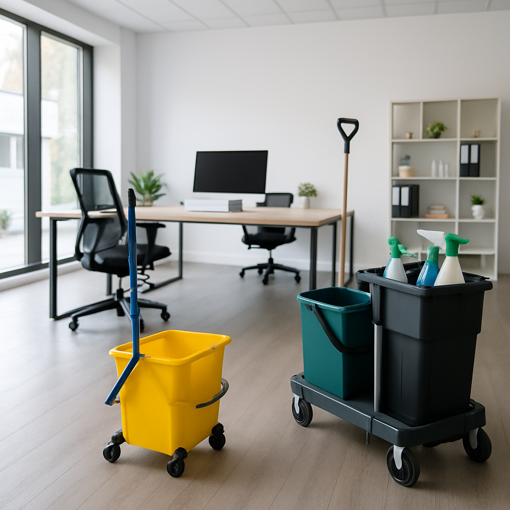 Professional cleaning photo for: The Ultimate Guide to Office Cleaning for Businesses in Launceston. Modern clean space, no text, no people.